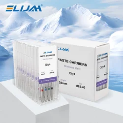 ELIJAH 10pack/box 21/25mm Dental Lentulo Paste Carriers Endodontic Reamers Drill Burs Endo Files Dentist Materials Instrument