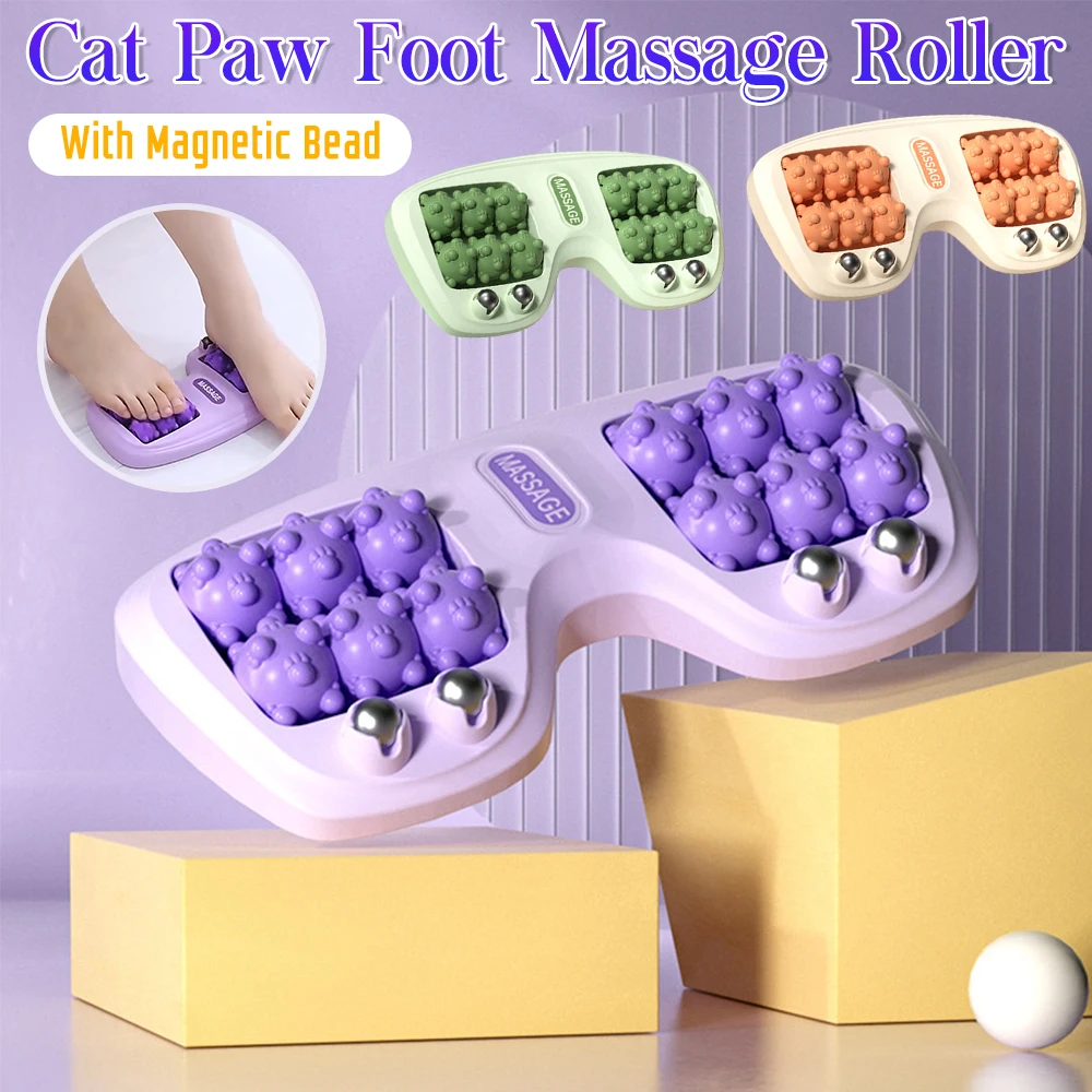 

Foot Roller Massager Foot Massage Magnetic Bead Roller Multi-Point Foot Massage For Home Foot Therapy Rubbing Foot Massager