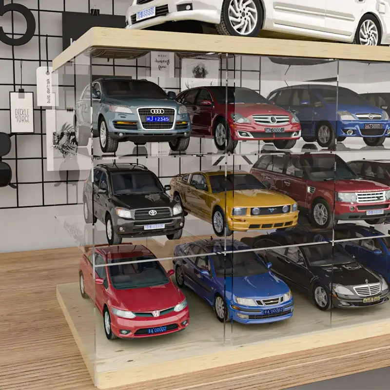 

1/32 Acrylic Car Model Display Box Parking Model Alloy Car Toy Car Storage Rack Dust Protection Showcase Display Box Cabinet