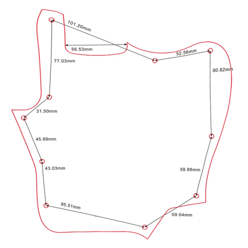 Fei Man Custom Scratch Plate - For Guitar, 10 Scwer Holes, US Jaguar Guitar Pickguard, Blank Scratch Plate, Guitar Parts