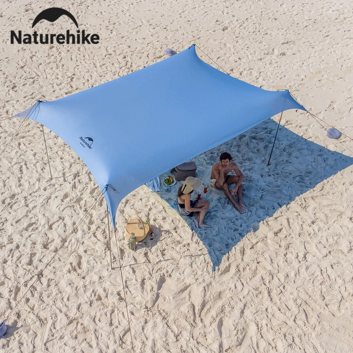 

Naturehike Пляжный навес Открытый козырек от солнца Защита от солнца Кемпинг Портативный тент для кемпинга в пустыне