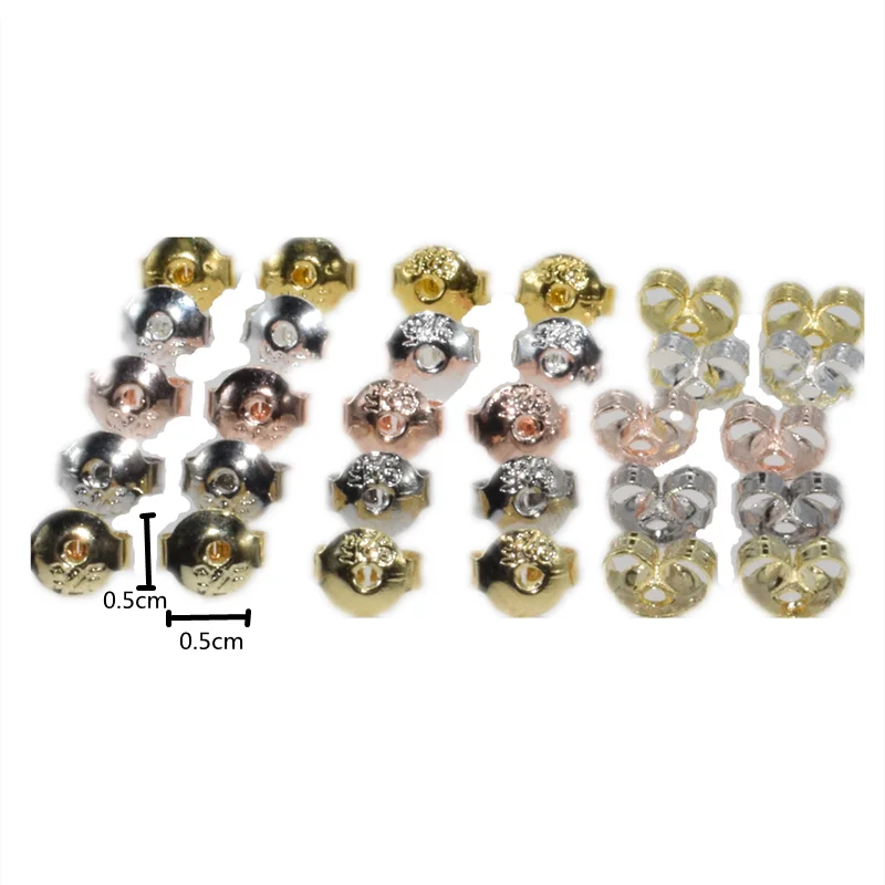 Assorted Pack Silver Butterfly Earring Backs for DIY Jewelry Making Ear Stud Accessories