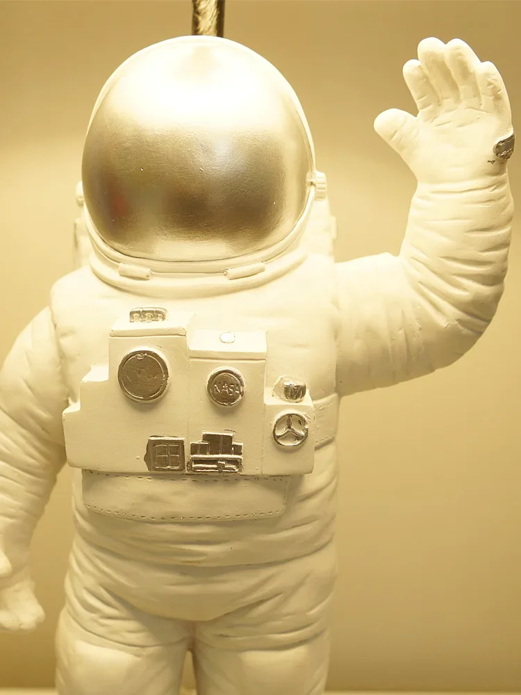 Astronaut children's room desk lamp simple creative personality modern cartoon boy bedroom room bedside desk lamp image 3