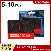 CeaMere Ssd 5PCS-10PCS 120GB 128GB SSD SATA 240GB 256GB Hard Drive Disk 480GB Internal Solid State Drive Disk for laptop desktop
