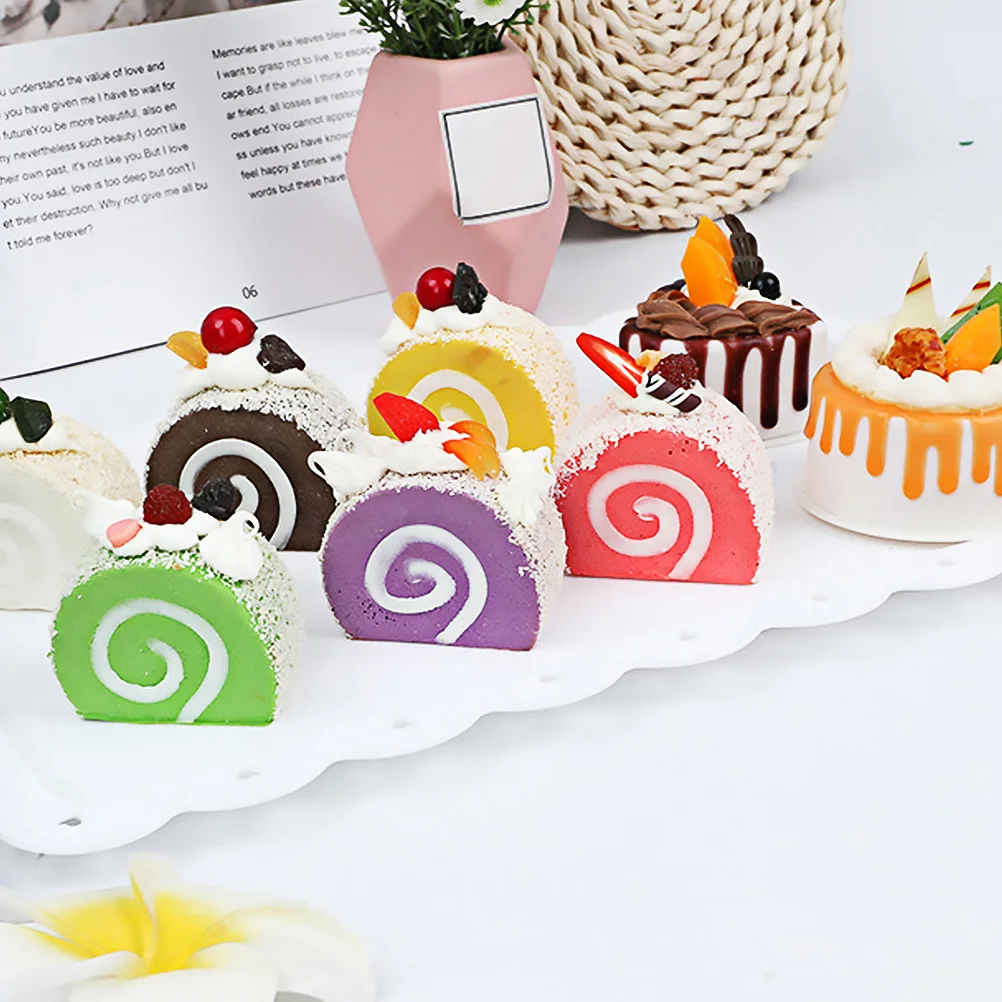 

Cake Plates 6 Rectangular Plates Rectangular Fashionable Dessert Trays Snack Tiered Decor Storage Portable Picnic Home Bake