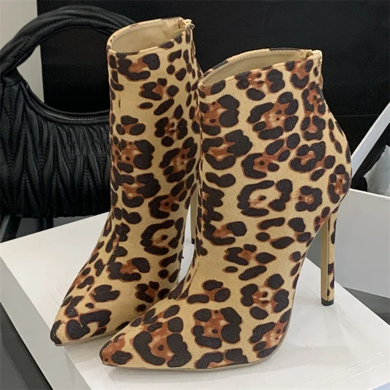 Aneikeh Street Style Sexy Spitz Stiefeletten Frauen Zipper Schuhe Dünne High Heels Stripper Kurze Booties Herbst Winter