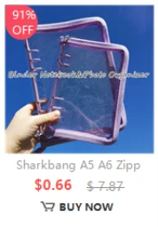 Sharkbang entworfener A5-Ordner, fester Einbandring, zum Sammeln von Büchern, Tagebüchern, Nachfüllungen, Schachbrett, Verband, Postkarten, Aufkleber, Organizer – Detail 3