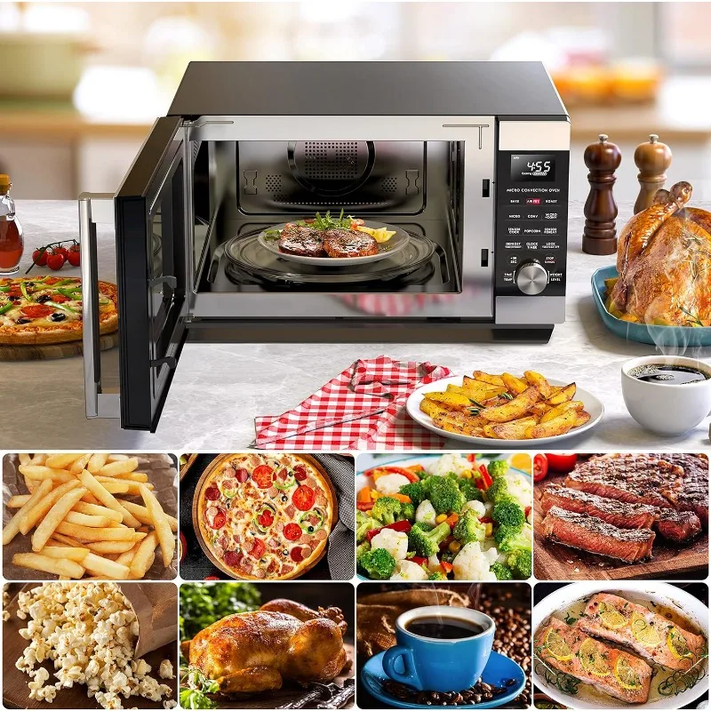 Galanz GSWWA16S1SA10 3-in-1 SpeedWave with TotalFry 360, Microwave, Air Fryer, Convection Oven with Combi-Speed Cooking