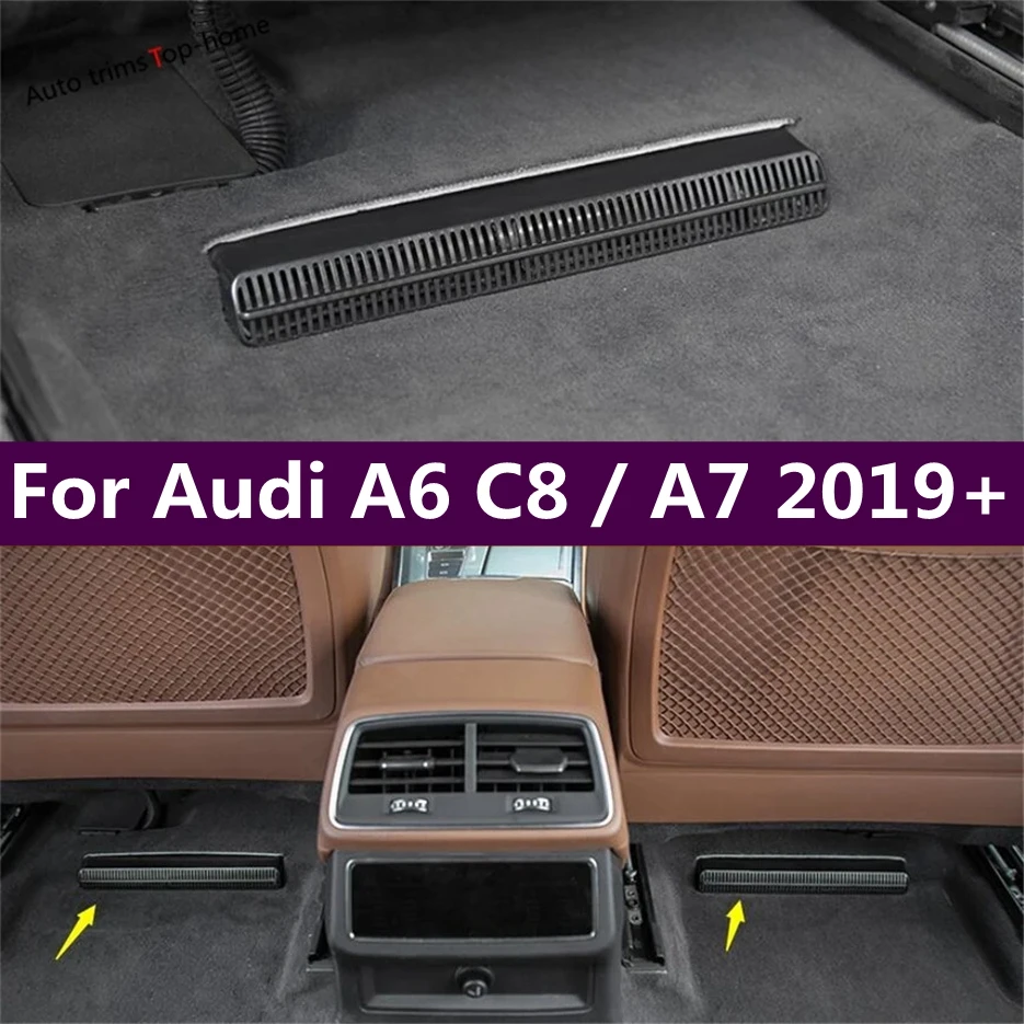 Seat Bottom Air AC Outlet Duct Vent Anti-blocking Plastic Protective Cover Kit For Audi A6 C8 / A7 2019 - 2022 Car Accessories