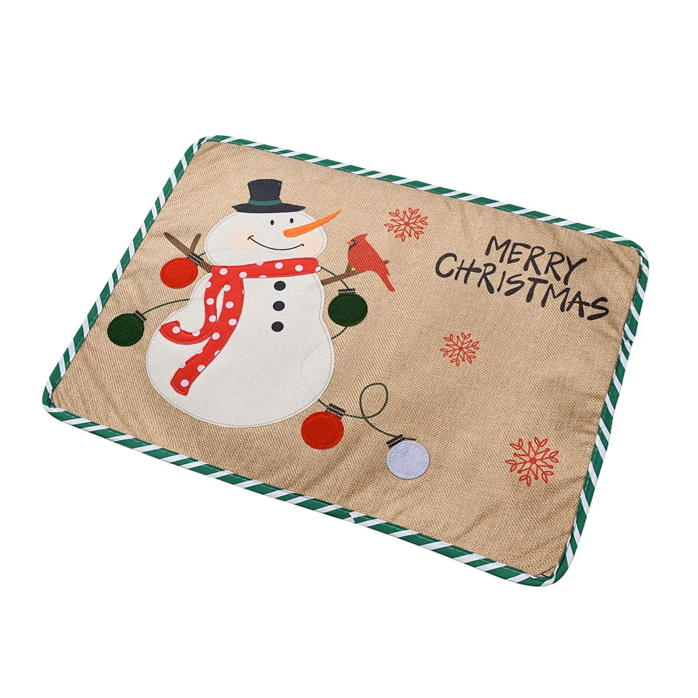 

Christmas Place Mat Cloth Stripe Design Xmas Table Mat Household Dinner Party Decor Christmas Party Placemats Stripe Placemats