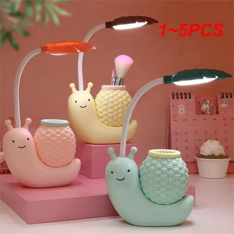 

1~5PCS Cartoon LED Snail Desk Lamp Children Bedroom Night Light Reading Study Birthday Christmas Gift Home Decorations Eye