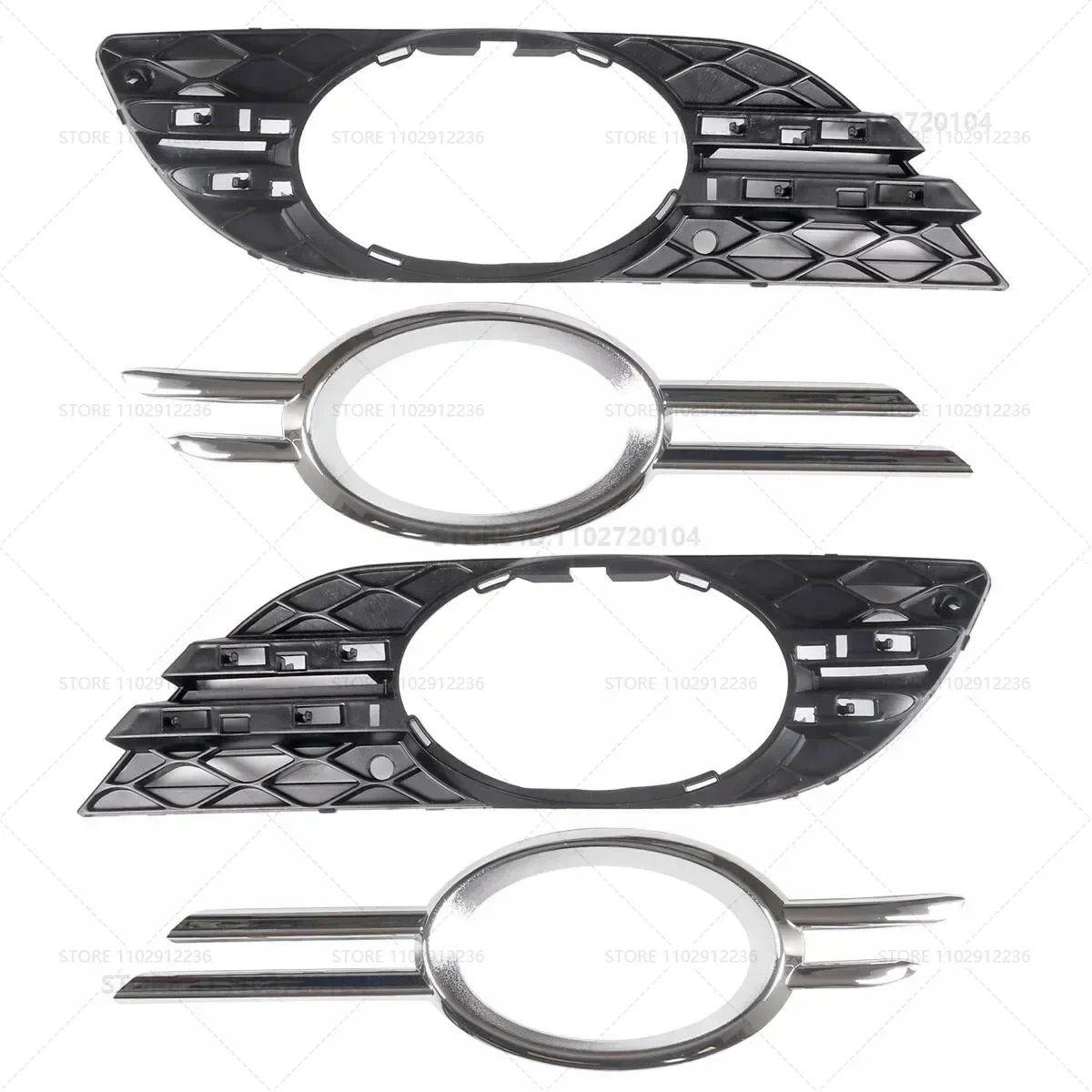 For 2007-2009 Mercedes-Benz E320/E350/E550/E63 AMG (W211) Fog lamp Bezel Grille Trim 2118851174 2118851274 2118850822 2118850922