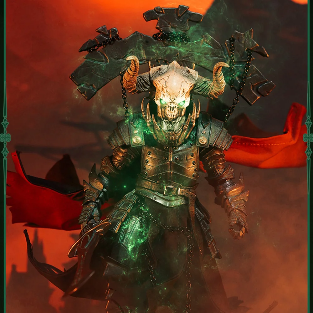 

In Stock Four Knights Mythical Legion 6.5-inch Big Head Demon Demistros Cape Cloak Set with Iron Chain Decor Accessories