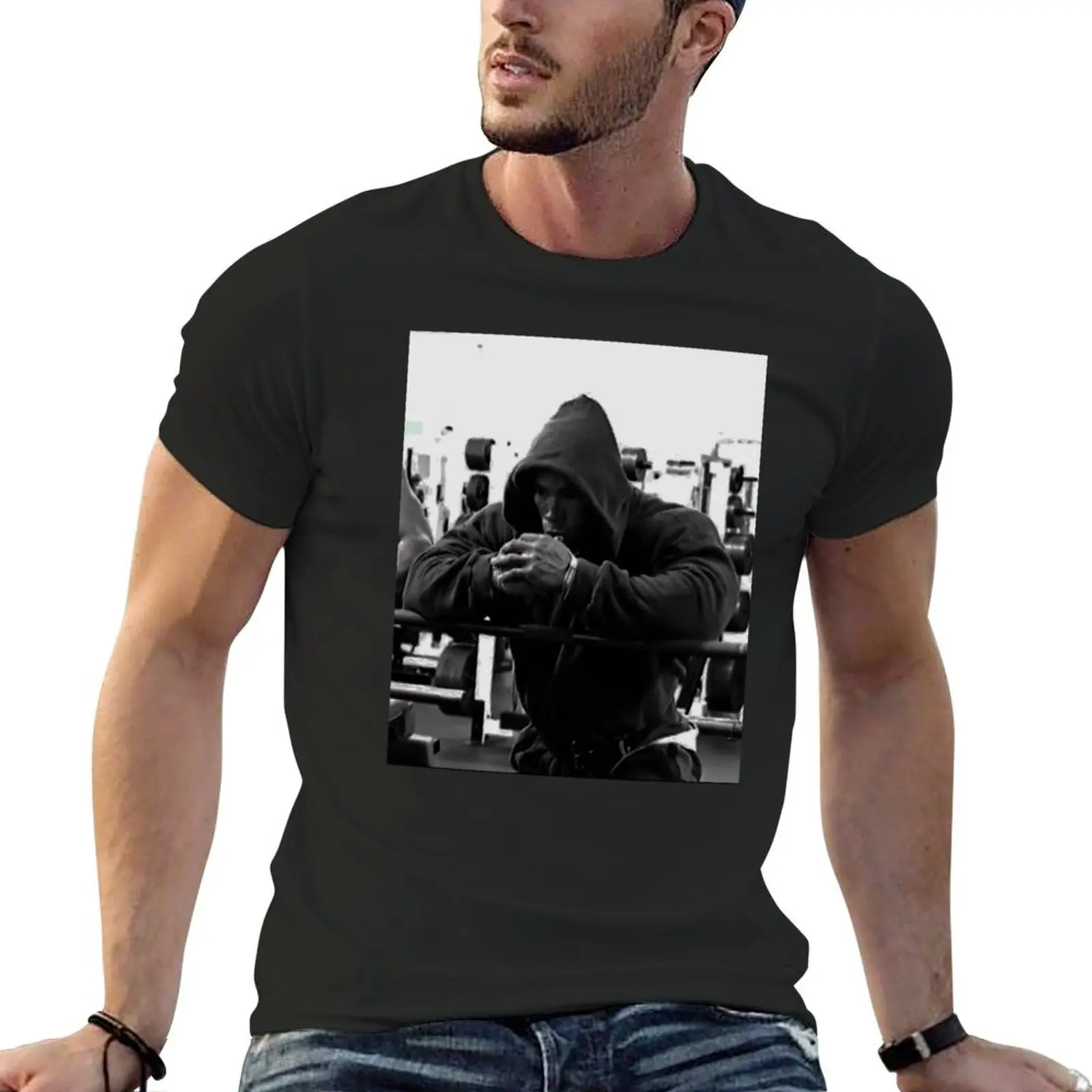 kevin levrone sad T-Shirt graphic t shirt vintage anime figures sweat mens t shirts