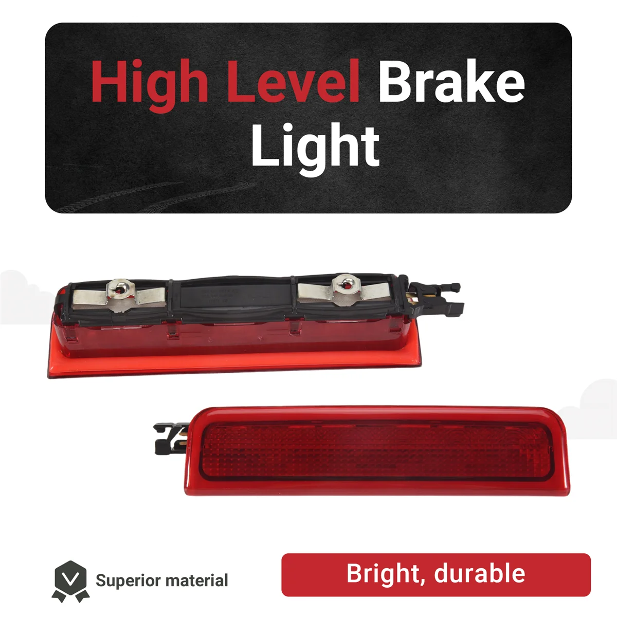 Hot 2004-2015 Caddy LED Third 3Rd Center High Level Rear Brake Light Lamp 2K0945087C