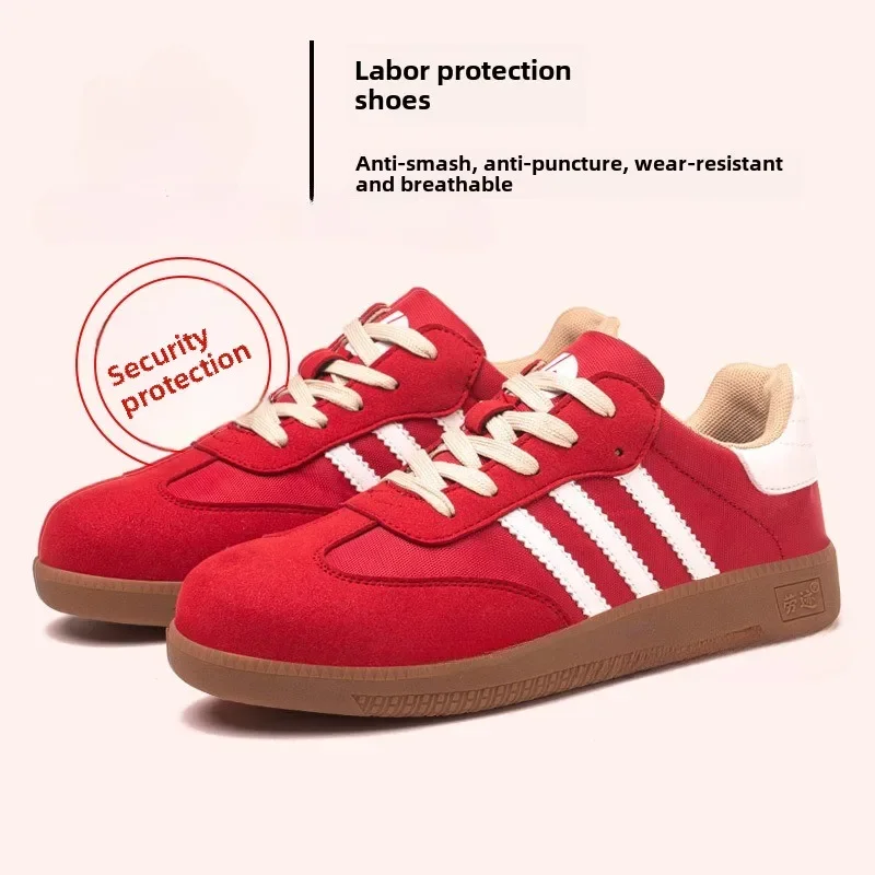 New steel toe canvas breathable and durable protective shoes 2