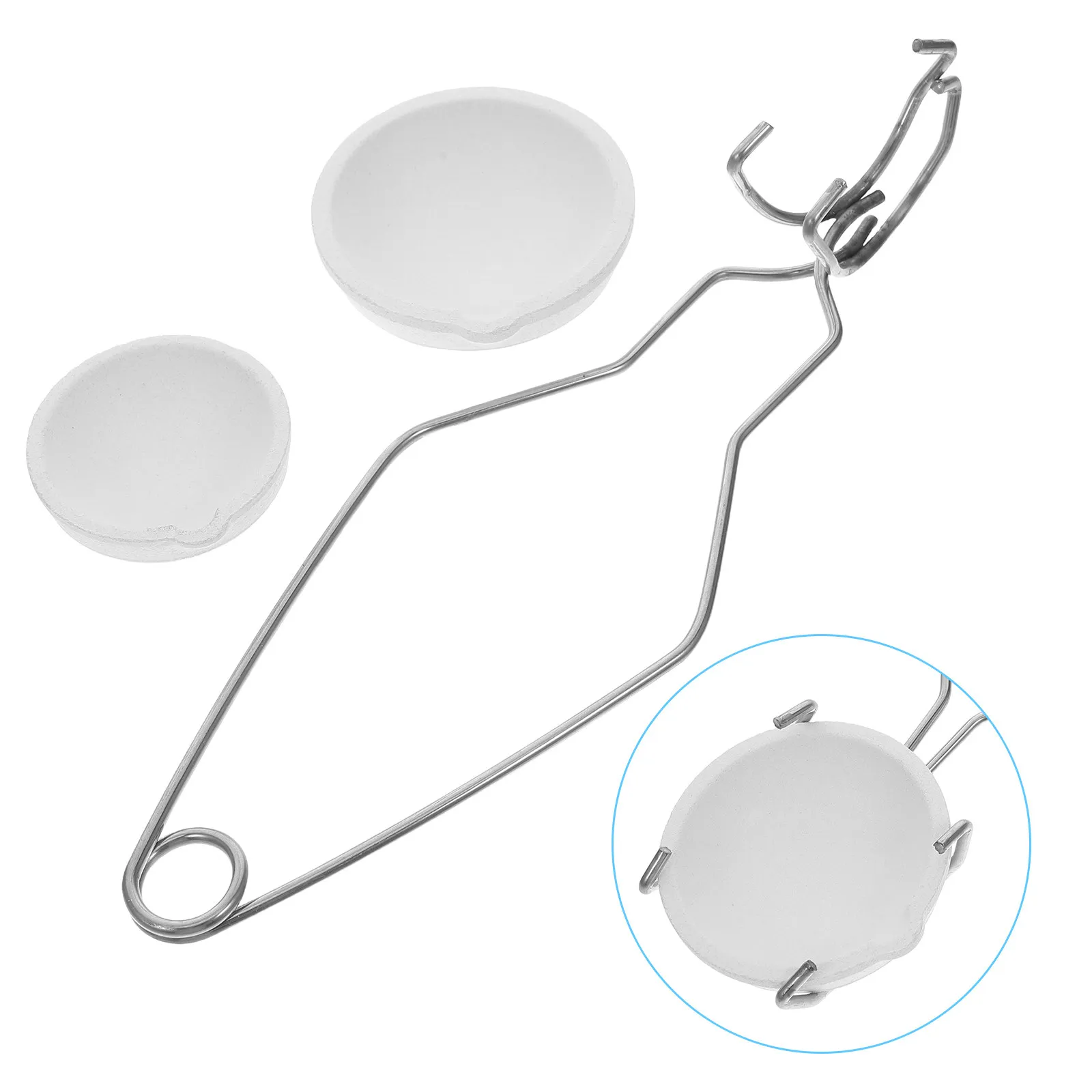 

Crucible Set Bowls 100G 250G Gold Silver Jewelrys Melting Crucible Tong Metal Smelting Casting Tool Bent Tongs