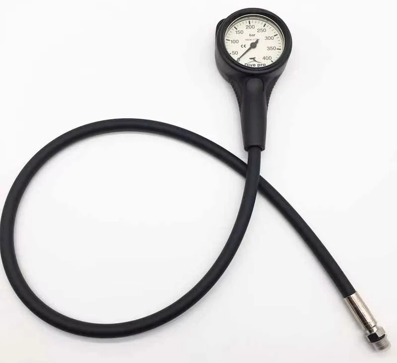 

Single Diving Pressure Gauge – 80cm High-Pressure Hose for Scuba Air Tank Monitoring