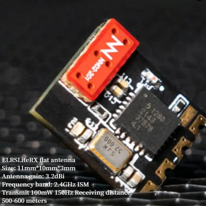 Receptor ELRS Lite de 2,4 GHz, antena Dual de largo alcance para drones FPV, antena de torre/plana con baja latencia, fácil encuadernación para DronRacing