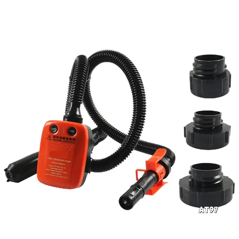 

Car Fuel Transfer Pump With Auto-Stop Sensor Leak Protection Transfer Pump Oil Water Fuel Transfer Accessories