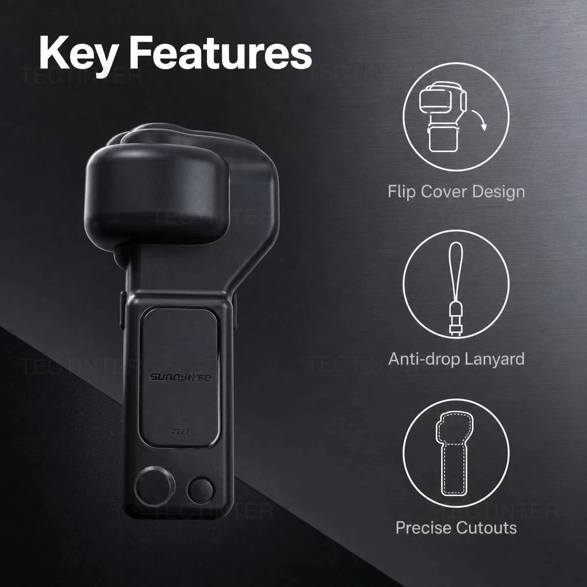 For Pocket 4P Gimbal Lens Screen Protector Cover Case for DJI Osmo Pocket 4P Camera Hard Shell Anti Fall Flip All in One Design