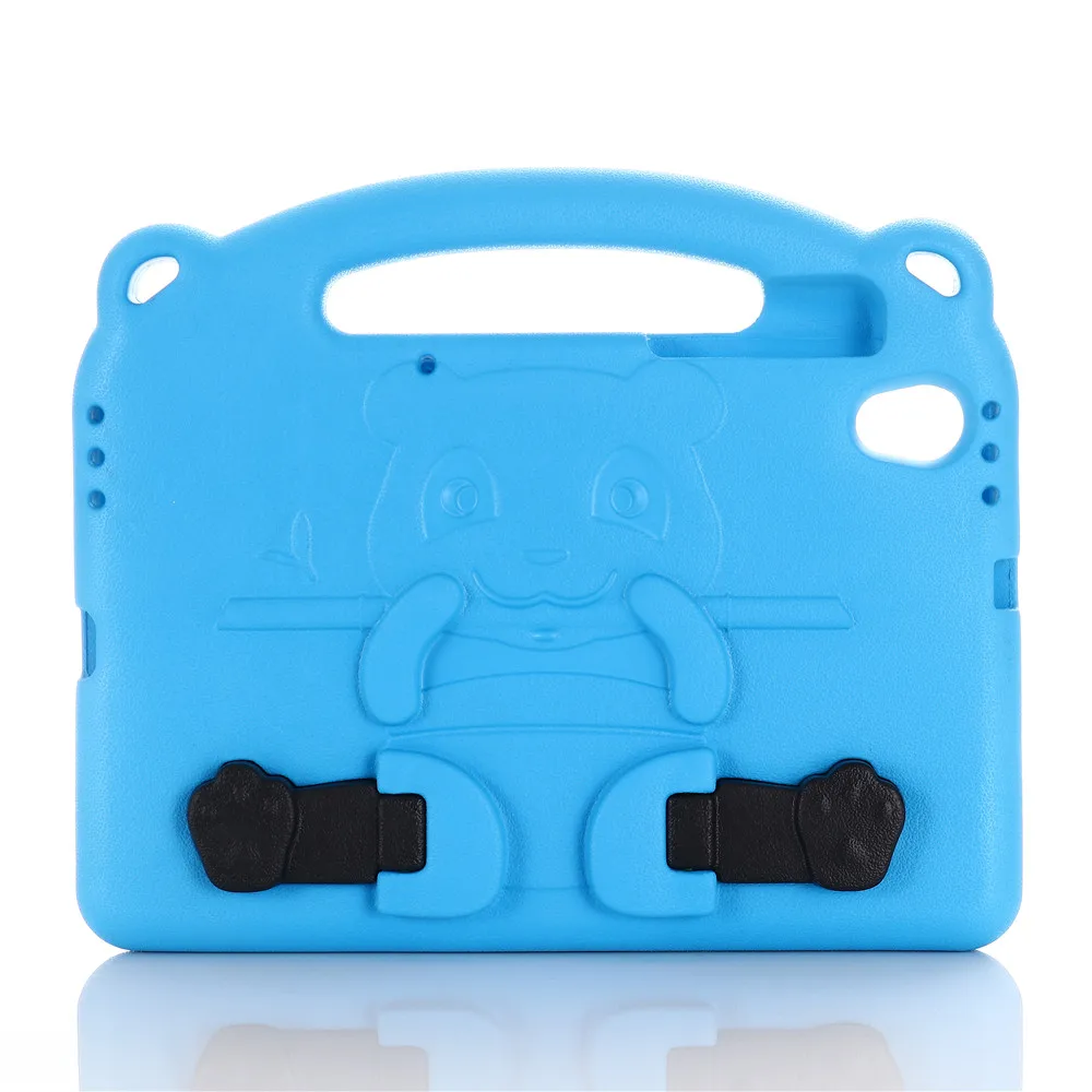 

Cute Panda Series Shockproof Handle Stand Lightweight EVA Tablet Cover for Lenovo Tab M10 Plus TB-X606F - Blue