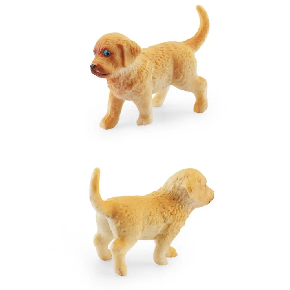 Mini Dog Figurine Realistic Dog Figurines Shiba Husky Pvc Models for Home Car Decor Collectible Dog