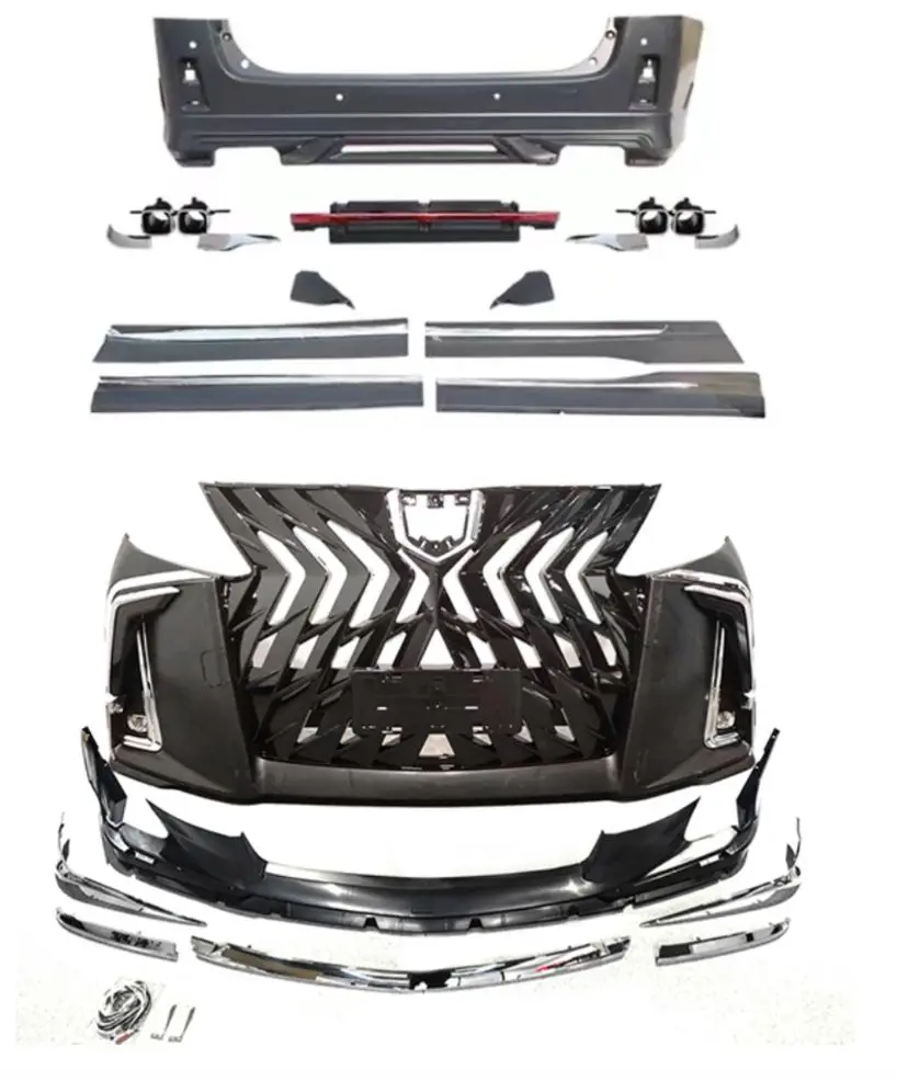 

New Design Body Kits For Toyota Alphard/Vellfire 08-14 Change to 2018+ 35 Series Style PP+ABS Material Bumper assembly no lights