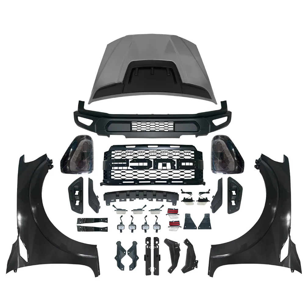 New arrival  Auto body kit 2012-2021 Ranger accessories T6 T7 T8 car bumpers for Ford  upgrade F150 Raptor bodykit