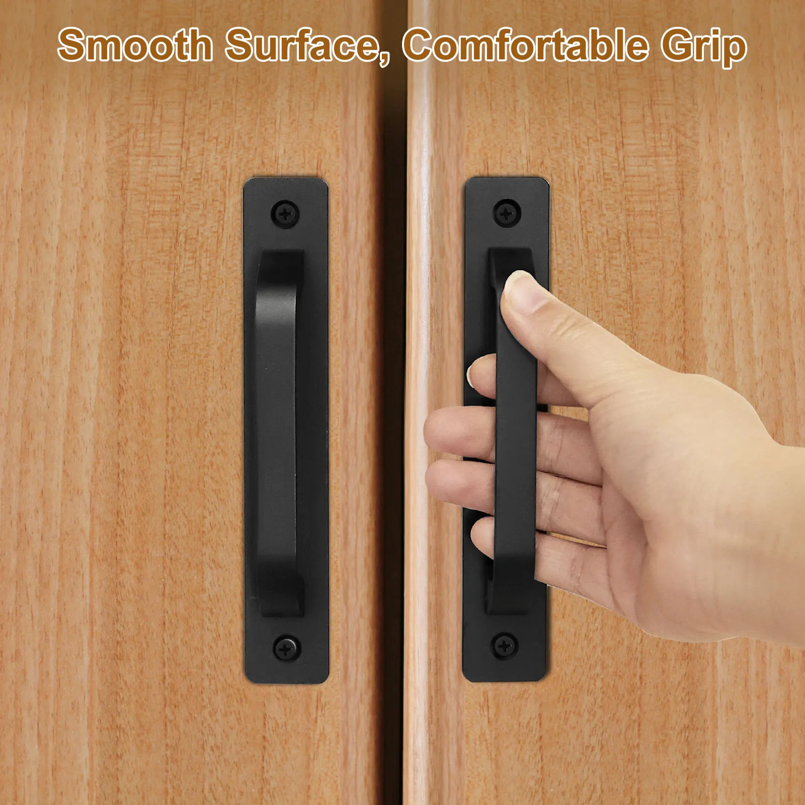 1 /2 pezzi maniglia per porta del fienile maniglie per porta maniglia per cancello da patio per armadio garage porta scorrevole armadio cassetto capannone