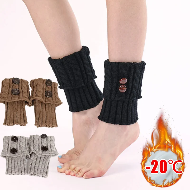 

Ribbed Cuff Women's Foot Warmers Short Ankle Socks with Anti-Slip Design for Comfortable Autumn Winter Wear