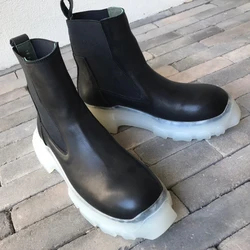 Men's Casual Shoes Fashion Boots Leather Shoes for Woman Height Increasing Women's Sneakers Slip-on Men's Sneakers