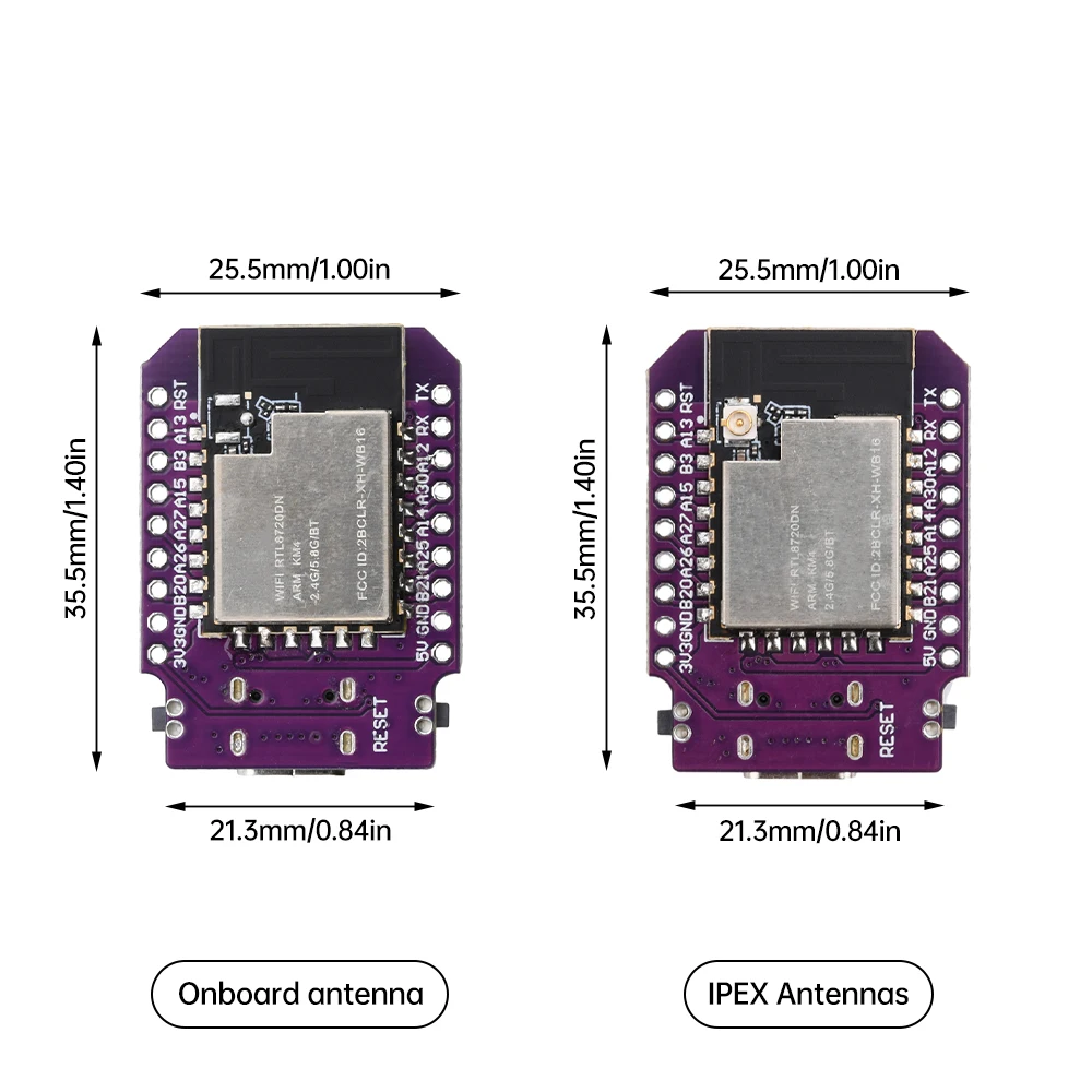 Mini Bw16 Development Board Rtl8720Dn Dual Band Wifi Bluetooth Ble Module Ch340 with 5ghz wlanDevelopment Board For Arduino