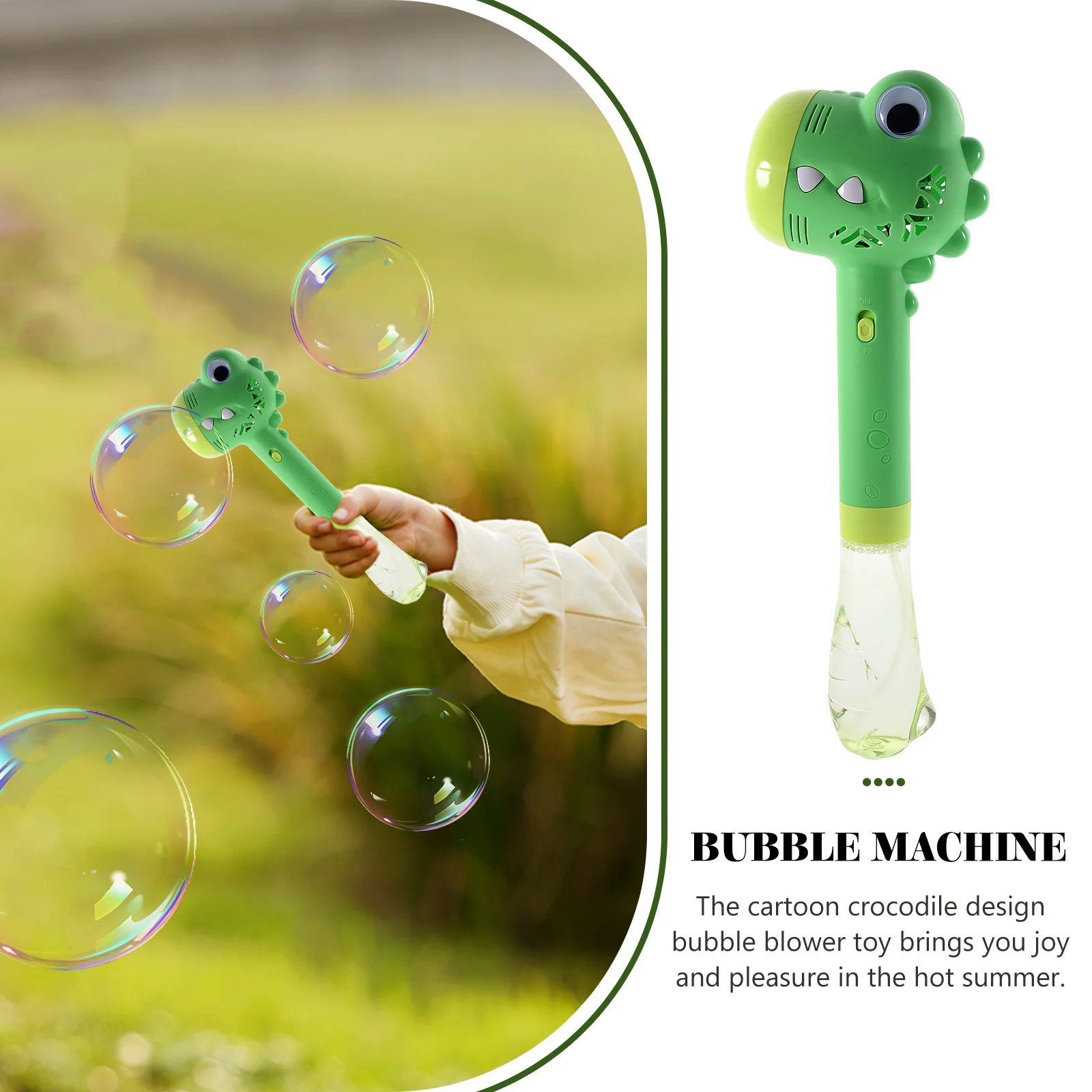

Bubble Stick Toy Blowing Machine Bubbles for Kids Handheld Maker Outdoor Modeling