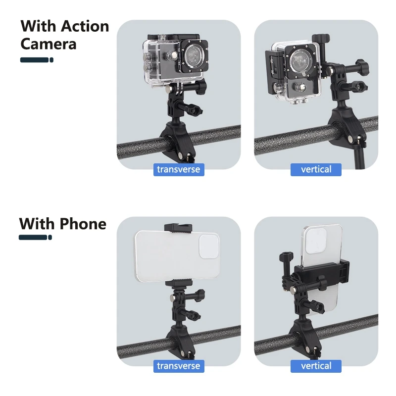 For Gopro11 10 9 Camera Bicycle Mount Bike Motorcycle Bracket Holder For Gopro Action Camera Stand Frame Clip