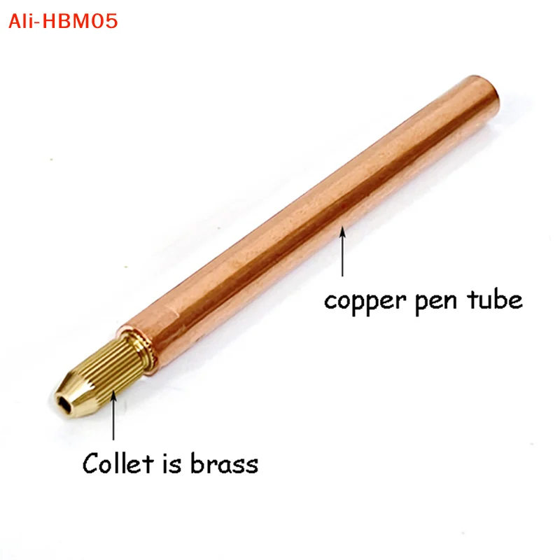 (HB05)1Set Battery Spot Welding Pen Handheld Copper Belt 3mm Core DIY Point Touch Pen Thread Fixed For Battery Spot Welding Tool