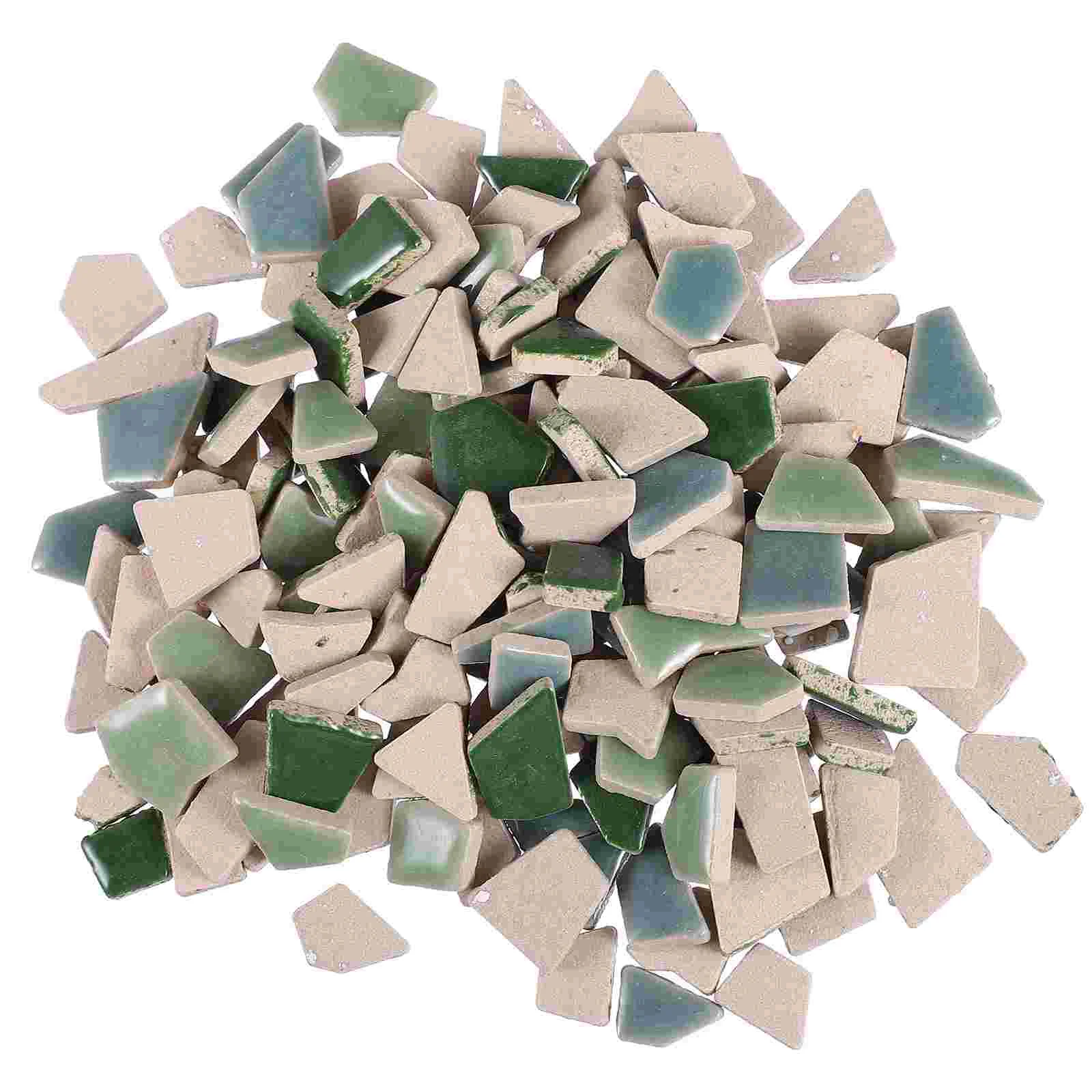 

200 G Tool Ceramic Mosaic Mother Hexagon Tiles for Crafts Ceramics Irregular Vase Stone