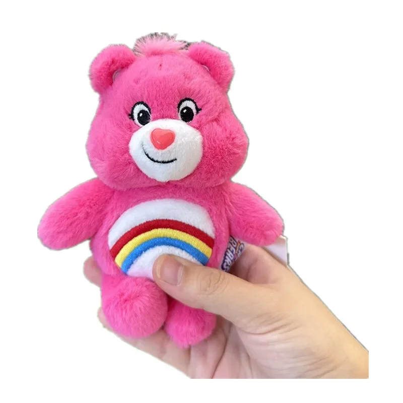 Genuino carino Carebear peluche ciondolo portachiavi zainetto bambola ciondolo regalo di compleanno coppia decorazione