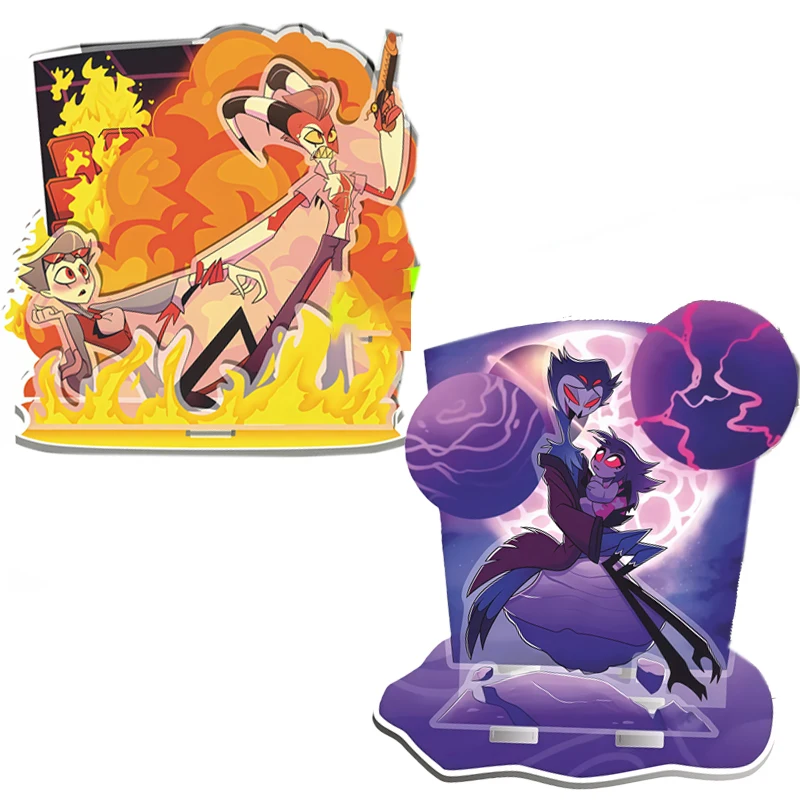 Standees de Acrílico Multicamadas Stolas Blitz Octavia de 15cm, Ornamento de Anime, Standees de Acrílico para Helluva Boss, Presente Exquisito
