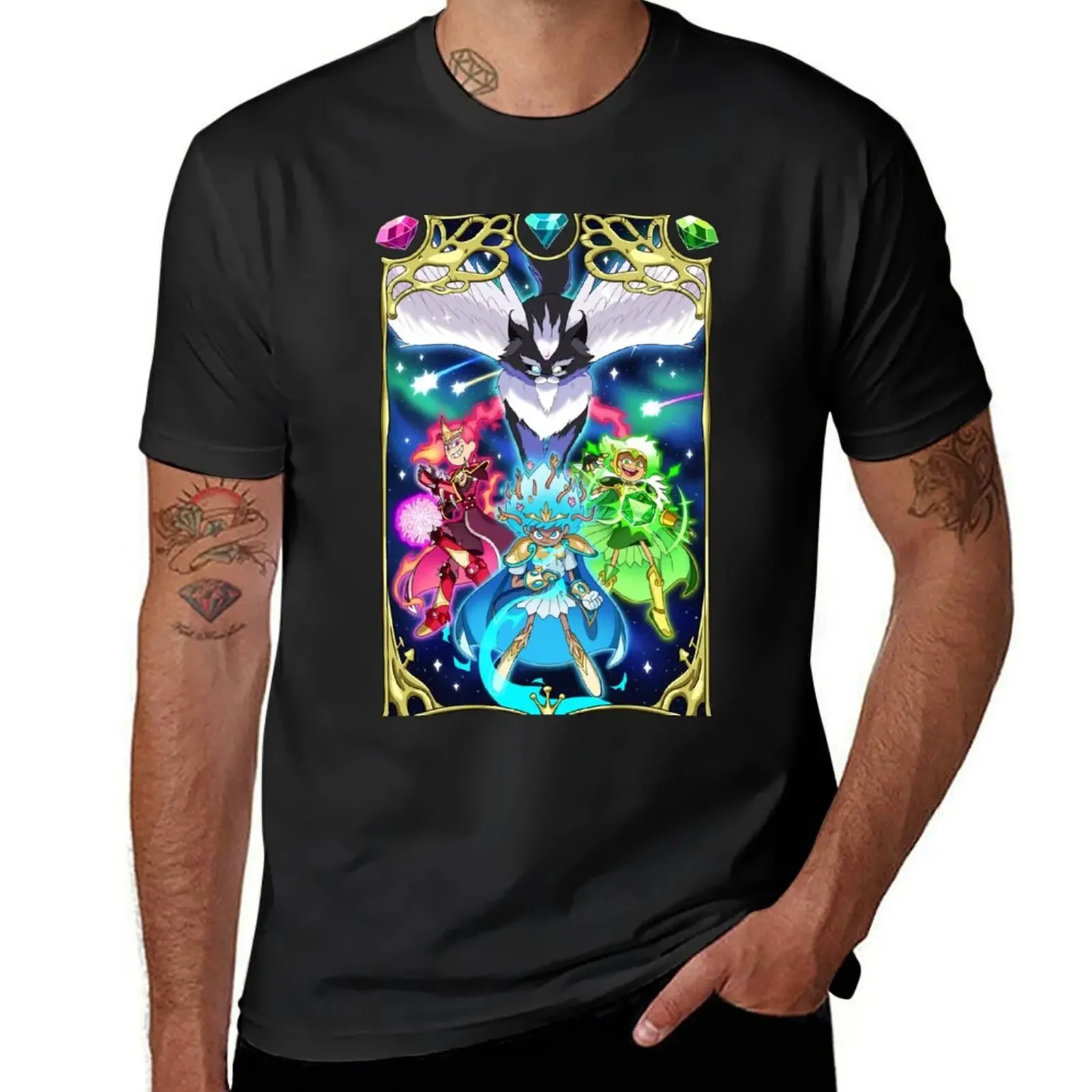 Magic Knights of Amphibia T-Shirt summer tops sports fans mens tall t shirts