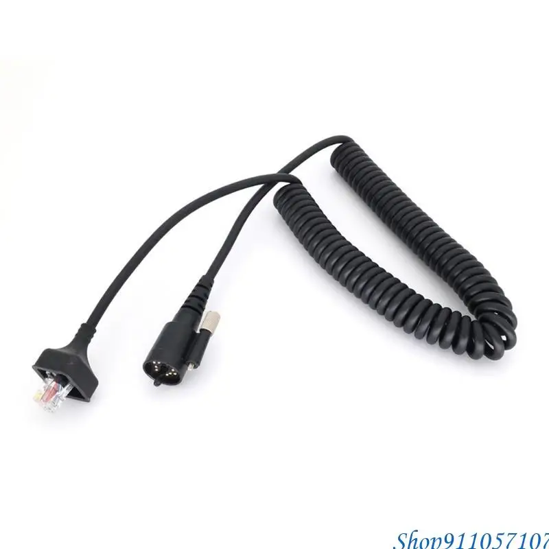 203B Handheld Speaker Mic Cable Spring Line for TK-790 TK-890 TK-5710 TK-5810 Walkie