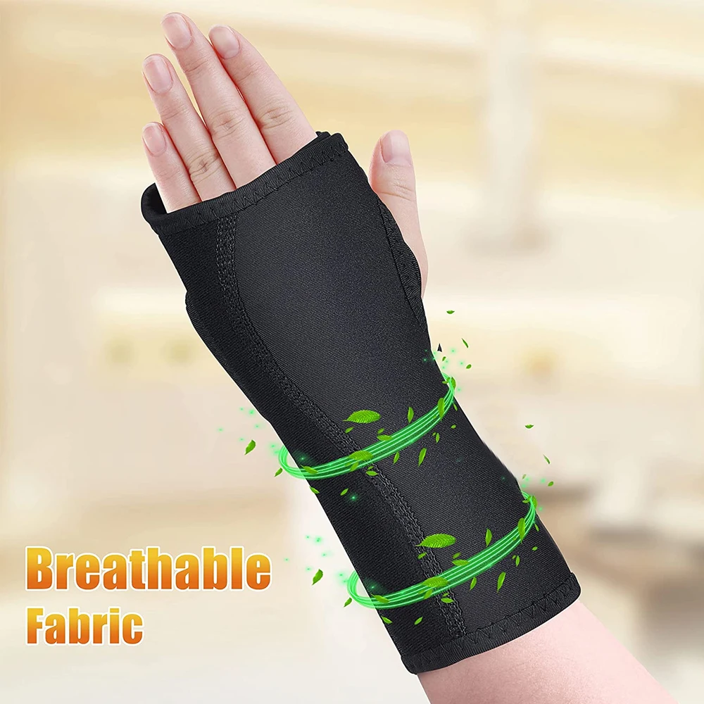 1 PC Adjustable Wristband Steel Wrist Brace Wrist Support Hand Brace Wrist Support Finger Splint Carpal Tunnel Syndrome Working