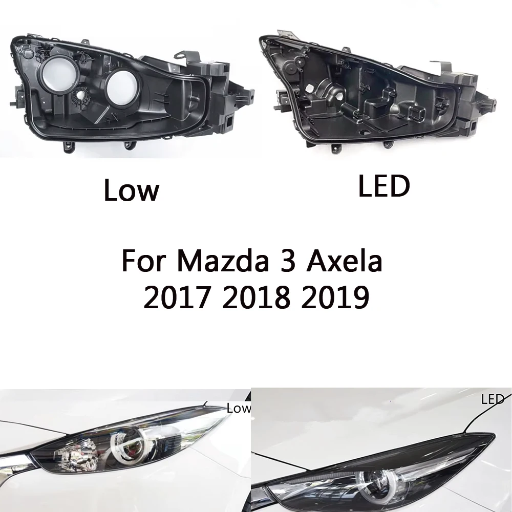 

Front Headlight Base Cover For Mazda 3 Axela 2017 2018 2019 Head Light Back Lid Head Lamp Rear Shell Headlight Housing Cap