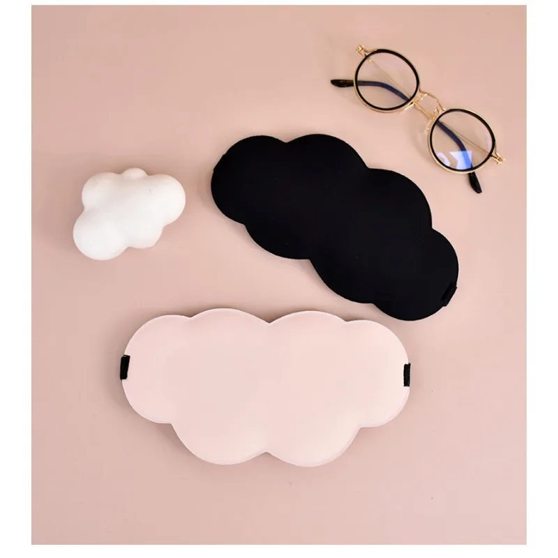 1Pc 3D Sleeping Blindfold Eye Mask Cute Cloud Shape Sleep Shade Eyepatch Sleeping Aid Eye Shade Cover Eye Mask