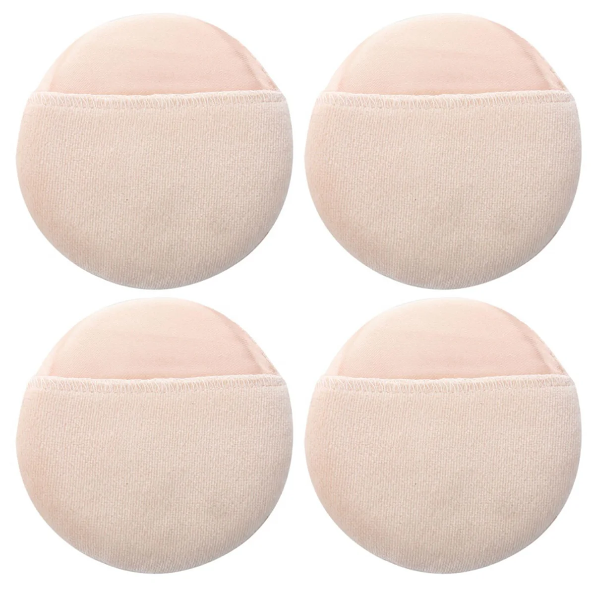 AA20-4X femmes cosmétique Beige blanc rond visage maquillage poudre pour le visage bouffée
