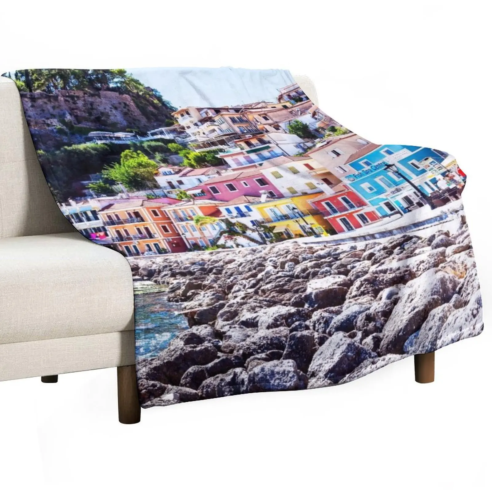 Parga, Preveza, in Epirus, Greece Throw Blanket Summer Beddings Travel Picnic Fashion Sofas warm for winter Decoratives Blankets