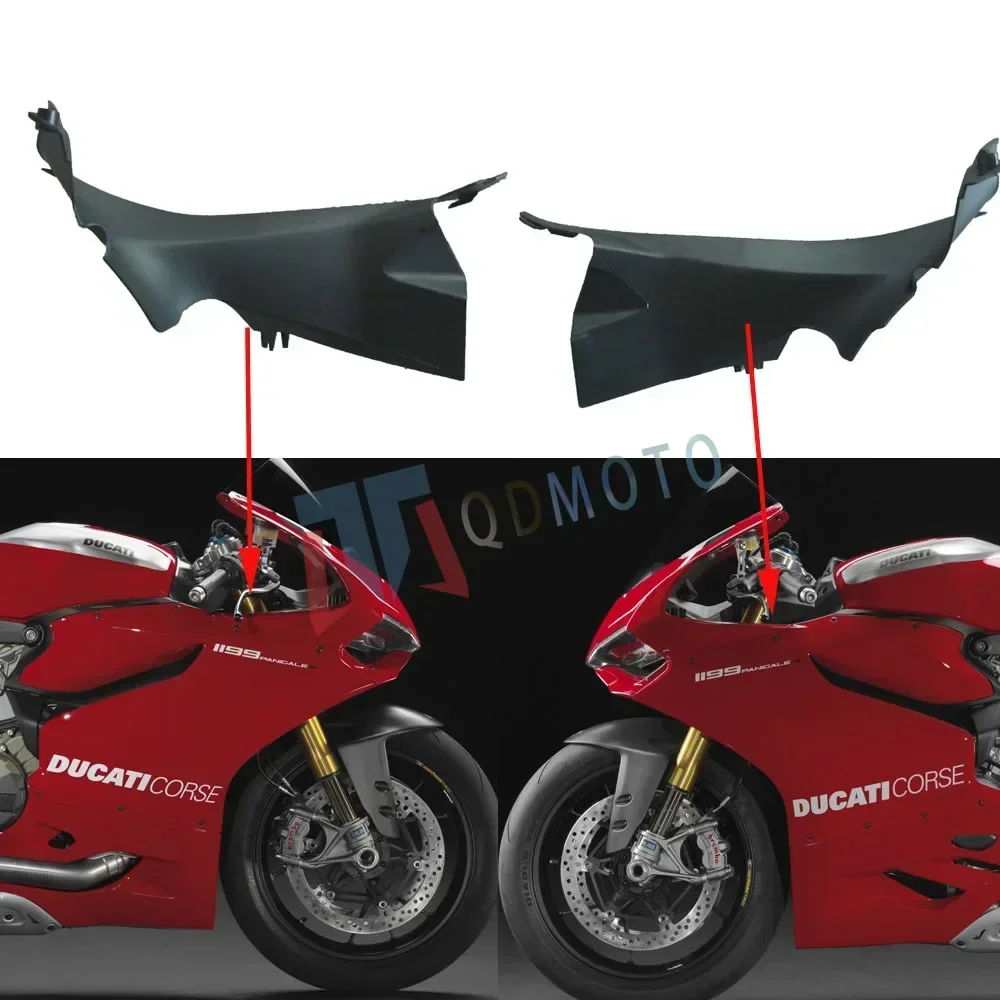 ل DUCATI 899 1199 2012 2013 2014 دراجة نارية الملحقات أنبوبة رأسية غطاء الكسوة ABS حقن هدية