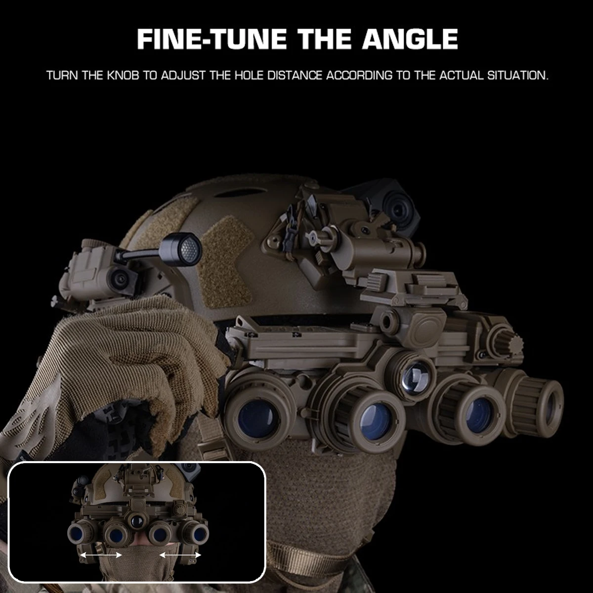 Airsoft Helmet Accessories Set with Night Vision Model Signal Light Helmet Light L4G24 Bracket FAST Rail NVG Mount Tactical Gear