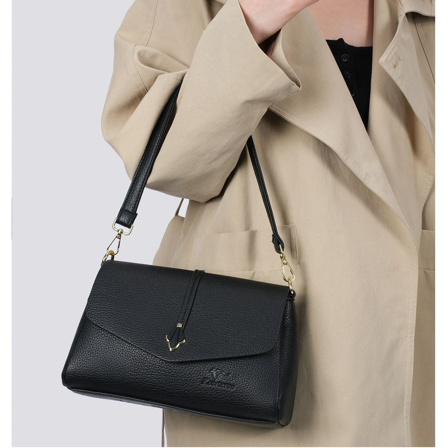 

Retro PU soft leather women's crossbody bag, large-capacity commuting multi-purpose flip cover single-shoulder bag