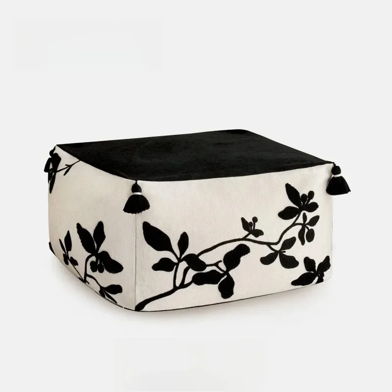 Three-dimensional embroidery removable and washable seat pier living room pier futon seat cushion stool sofa cushion